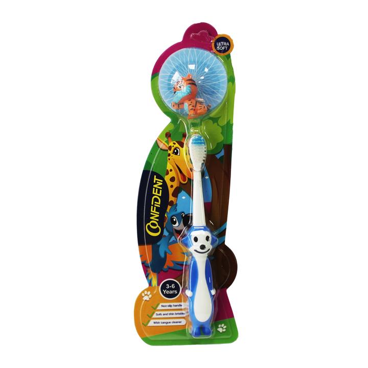 مسواک کودک کانفیدنت مدل Tiny Monkey با برس نرم